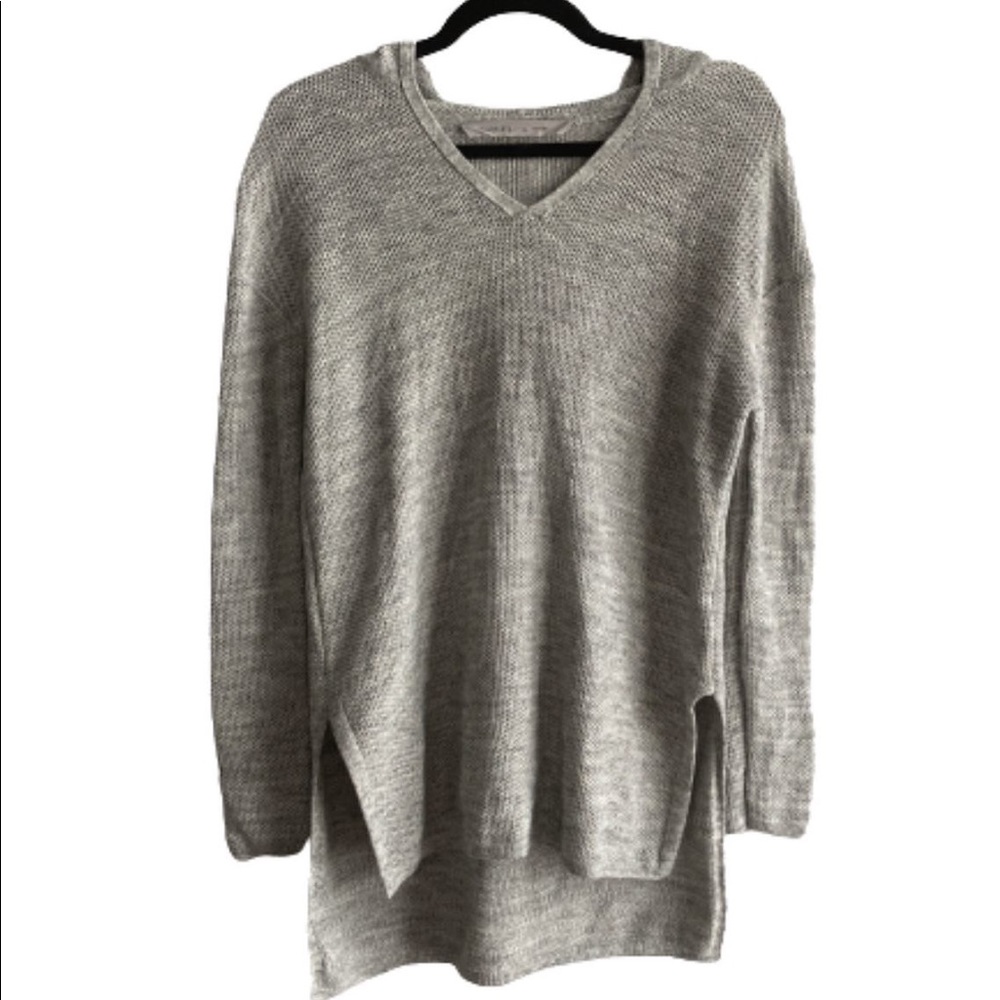 ATHLETA | grey knit hoodie